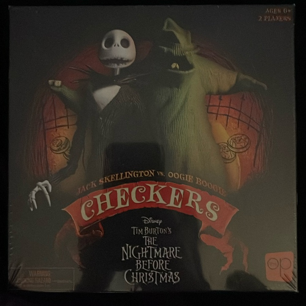 Nightmare before Christmas checkers set